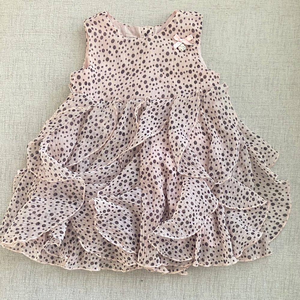 Polka Dot Pink Kids Dress by Le Chic